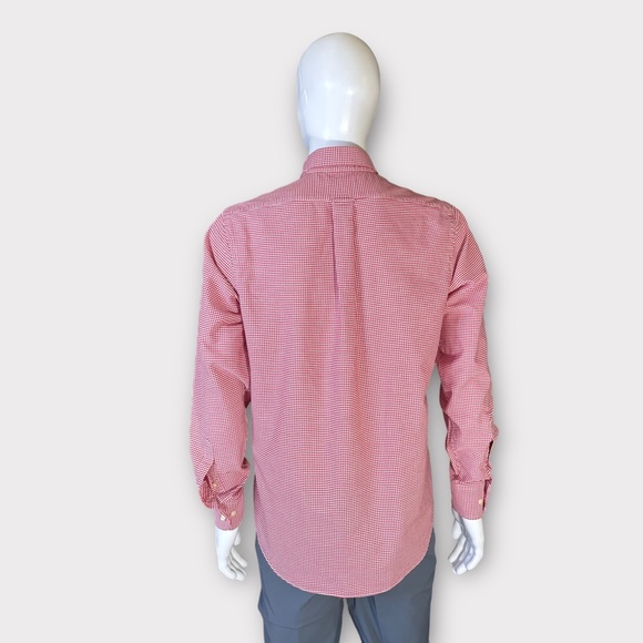 IZOD Men's Advantage Performance Long Sleeve Button Down Gingham Shirt - Picture 4 of 10